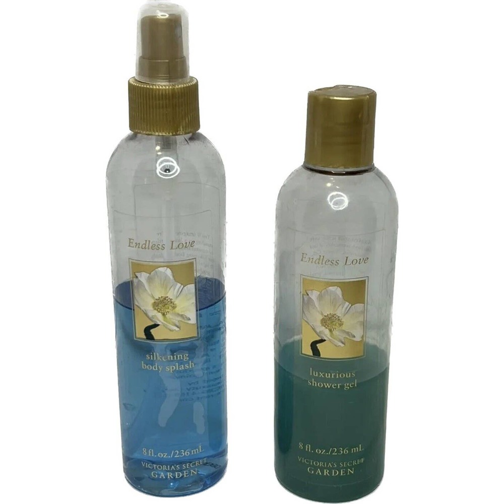 Victoria’s Secret Garden Endless Love Spray Body Splash Mist + Shower Gel 8 oz